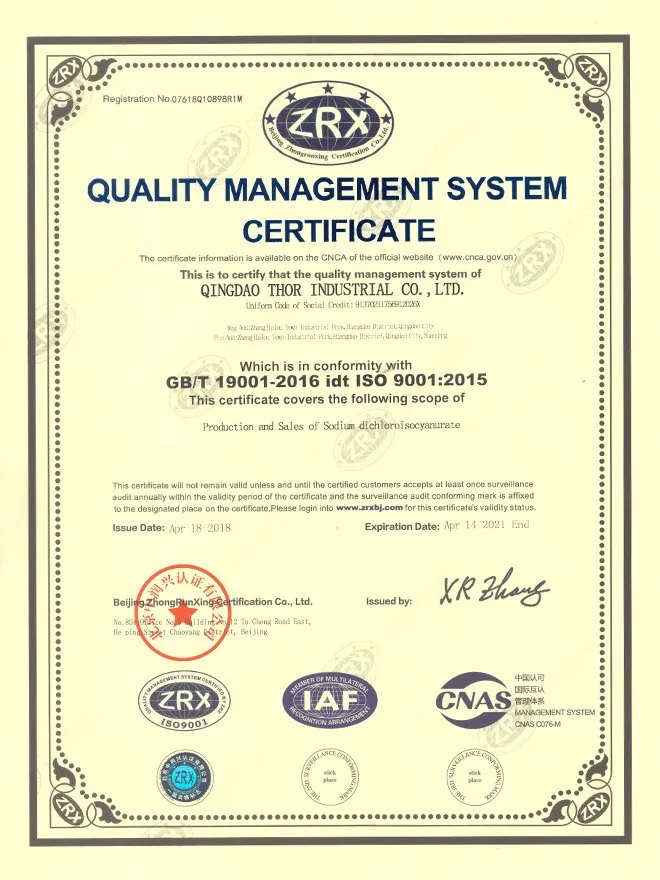 Certifications